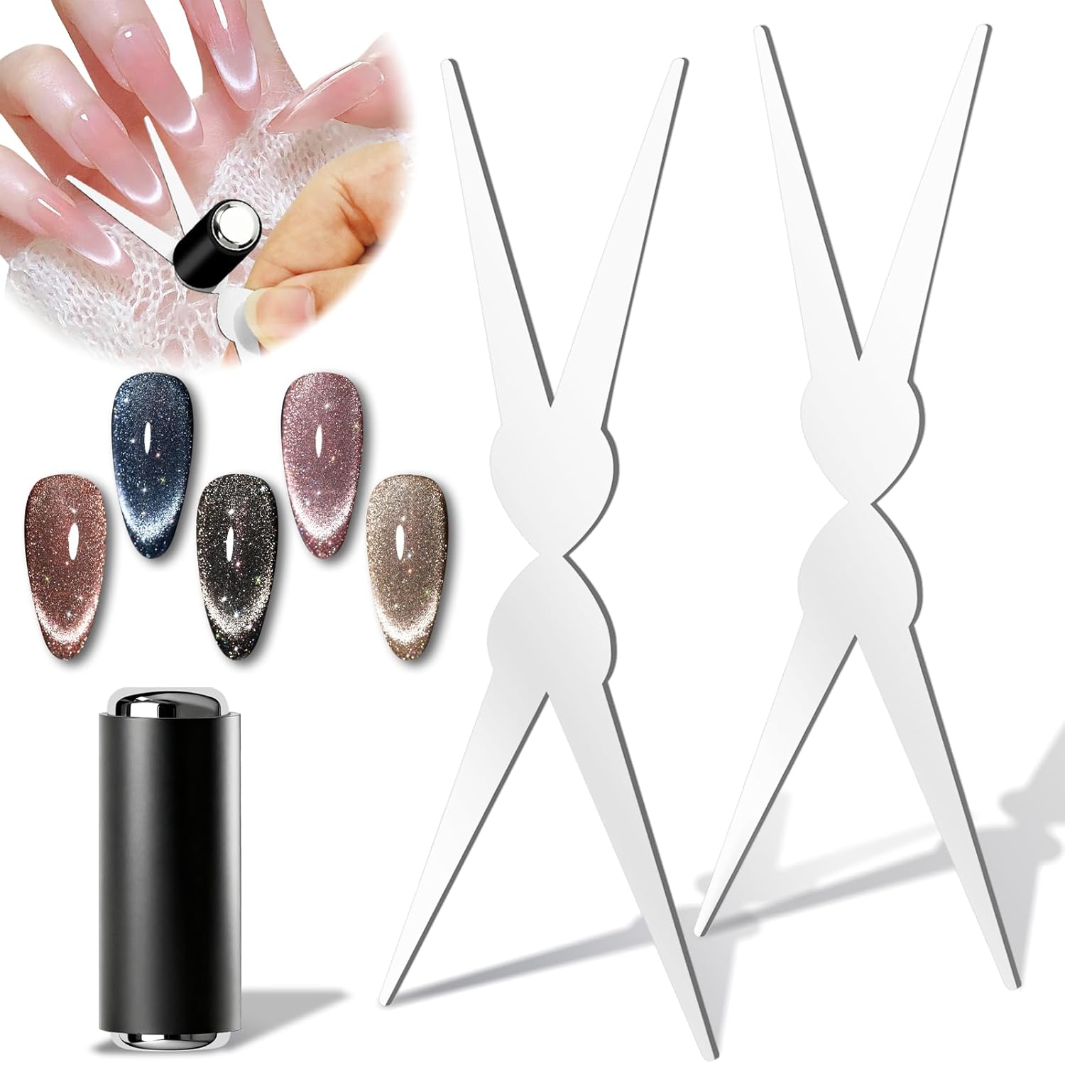 Nail Gel Polish Set - Aimant pour ongles 3D œil de