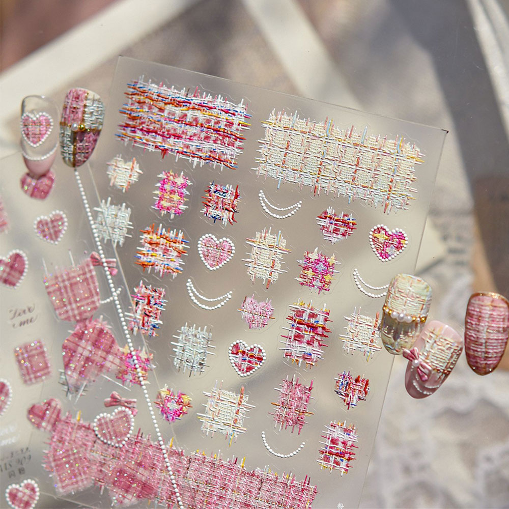 Nail Art Valentine - Autocollants pour ongles 5D en Relief