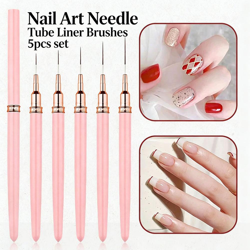Lot de 5 pinceaux liner pour n - Nail Gel Polish Set avis et prix
