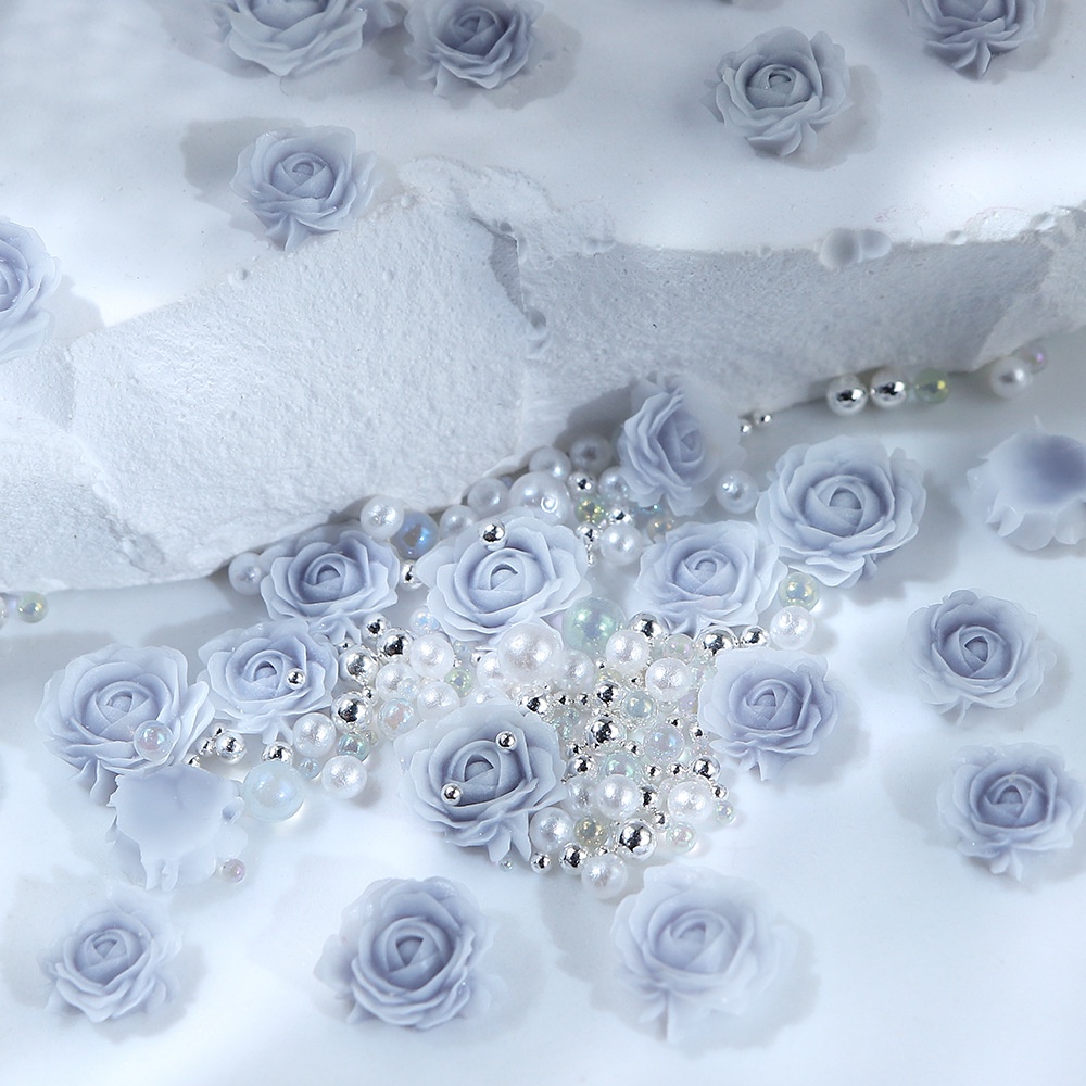 30 pièces Rose Rose fleur 3D o - Nail Art Valentine avis et prix