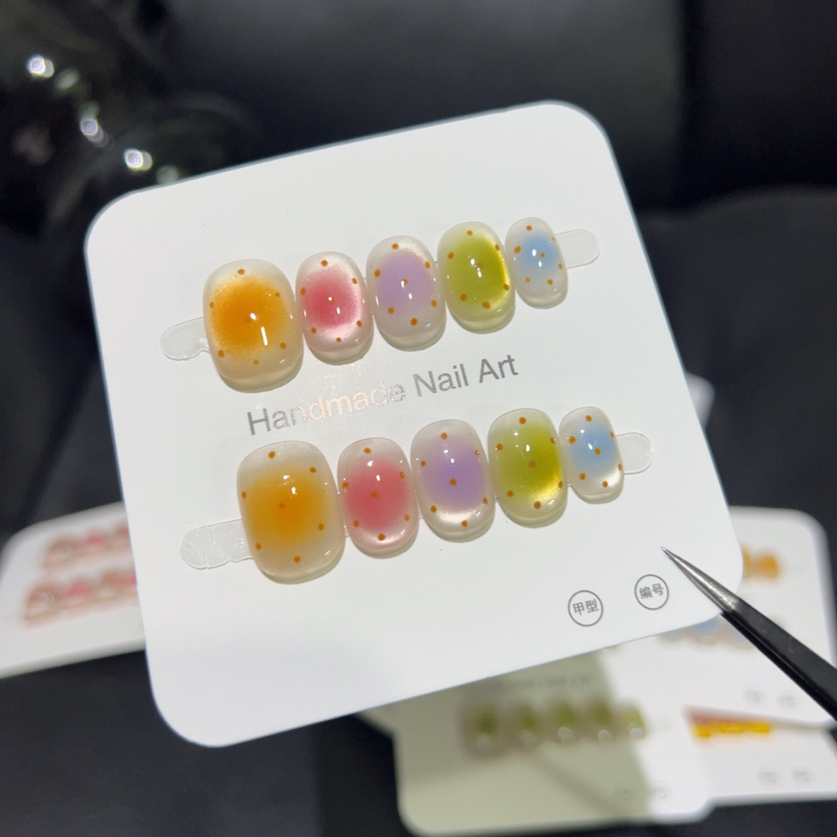 10 pièces coloré court carré r - Nail Art Glossy avis et prix