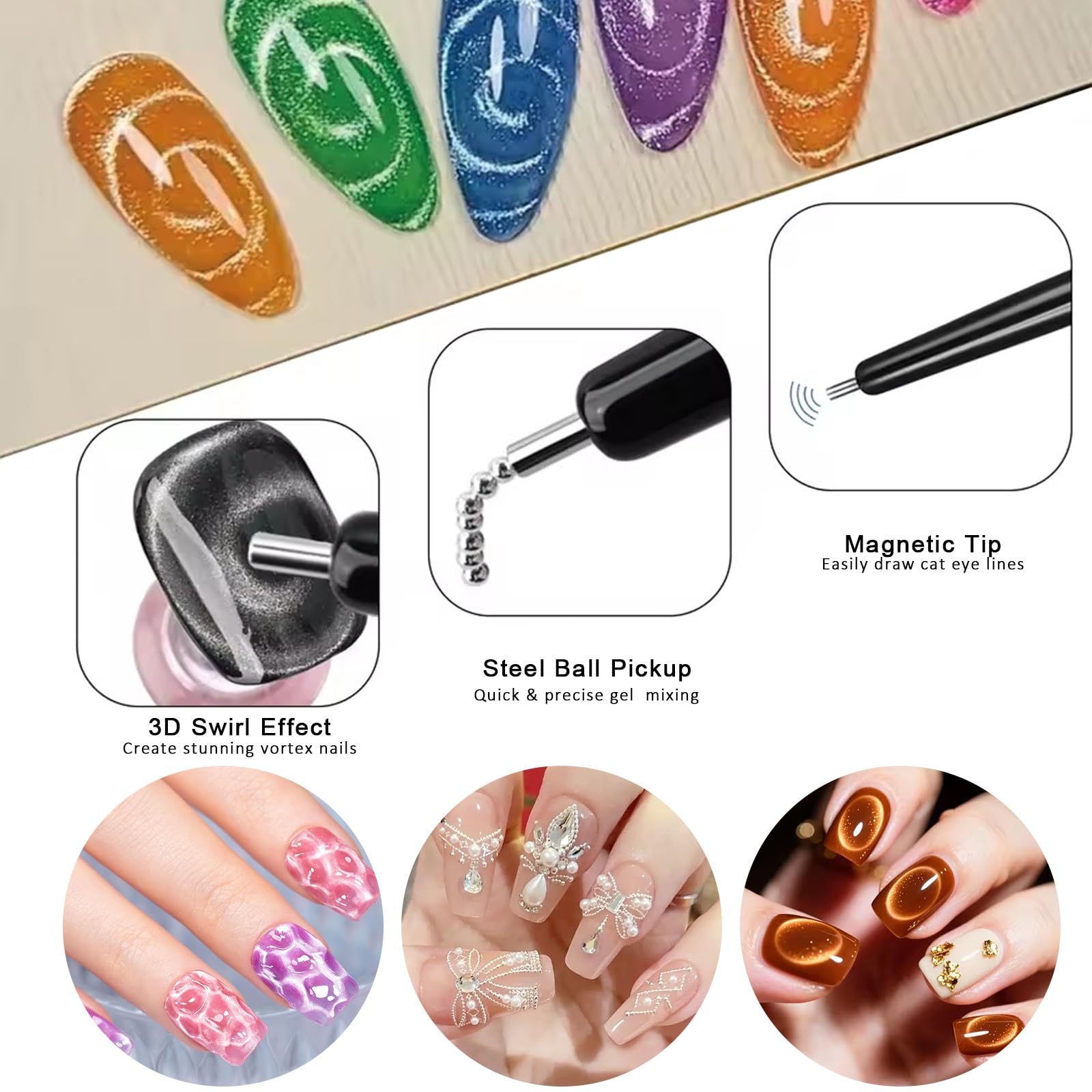 Ensemble de 11 aimants pour na - Nail Gel Polish Set avis et prix