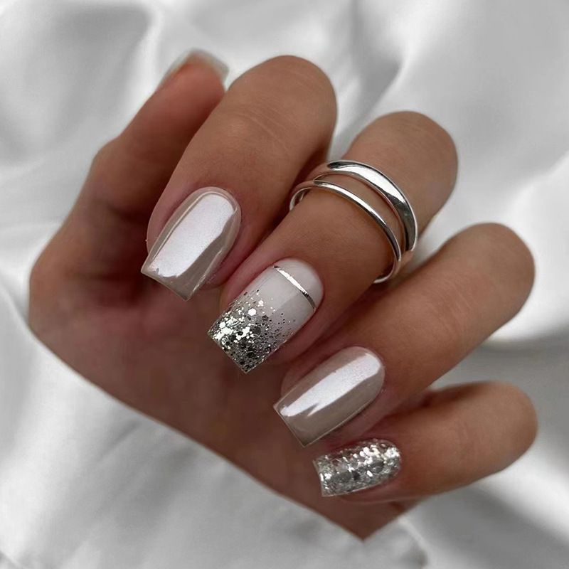 Faux ongles carrés courts pour - Nail Art Glossy avis et prix