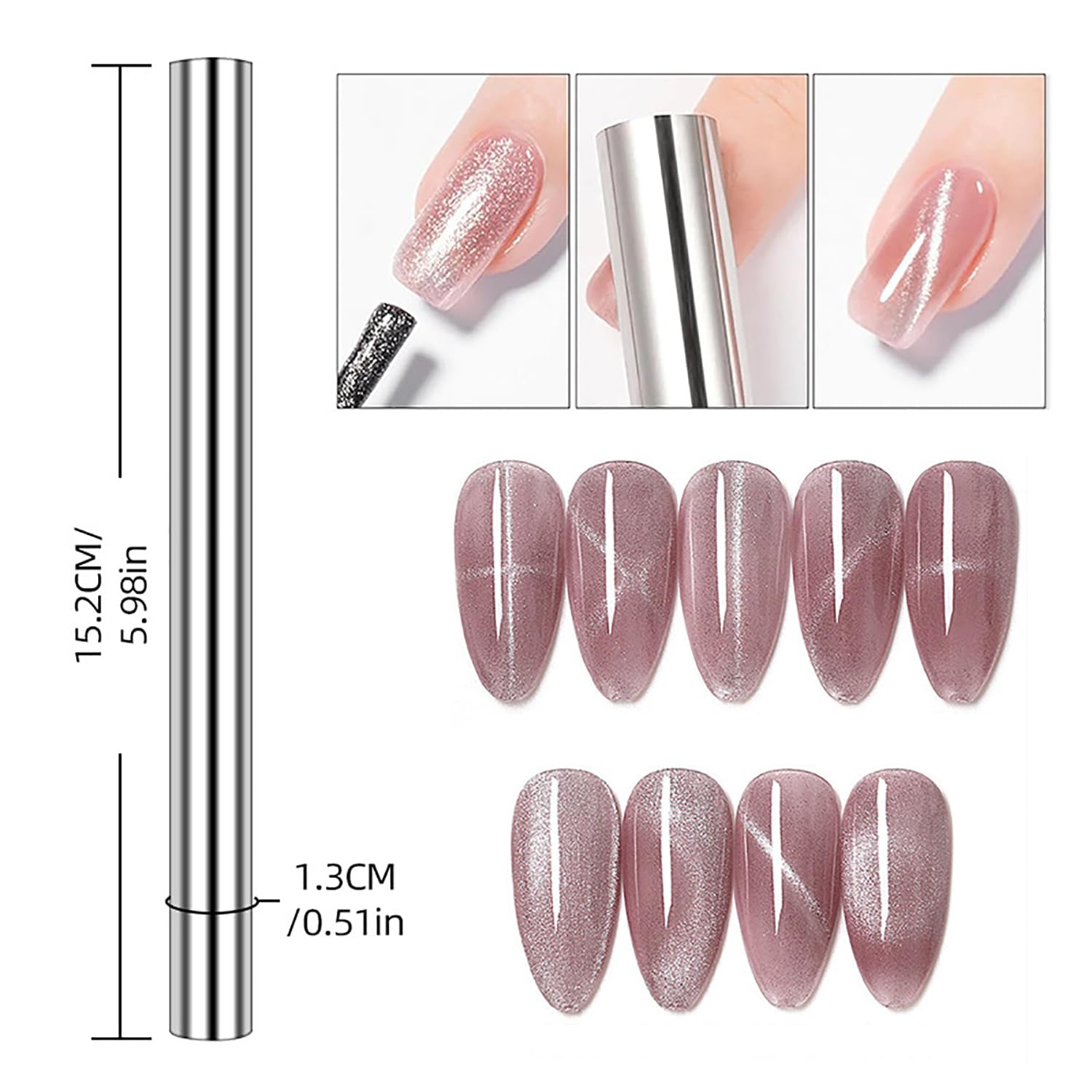 Lot de 10 Aimants Effet Œil de - Nail Gel Polish Set avis et prix