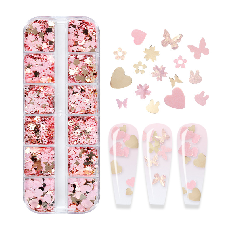 Mélange de Paillettes Papillon - Nail Art Glossy avis et prix