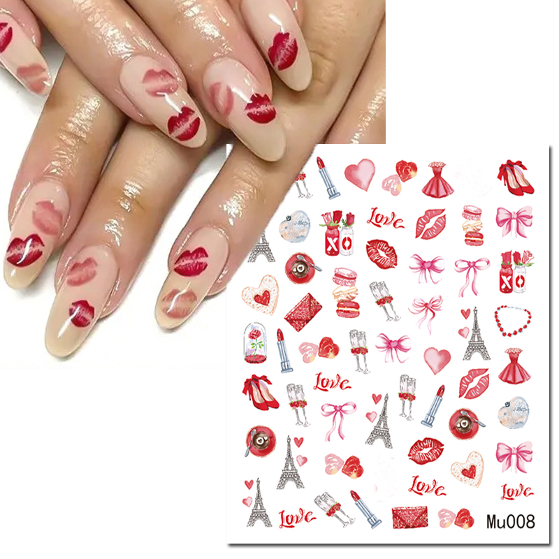 Autocollants 3d pour Nail Art, - Nail Art Valentine avis et prix