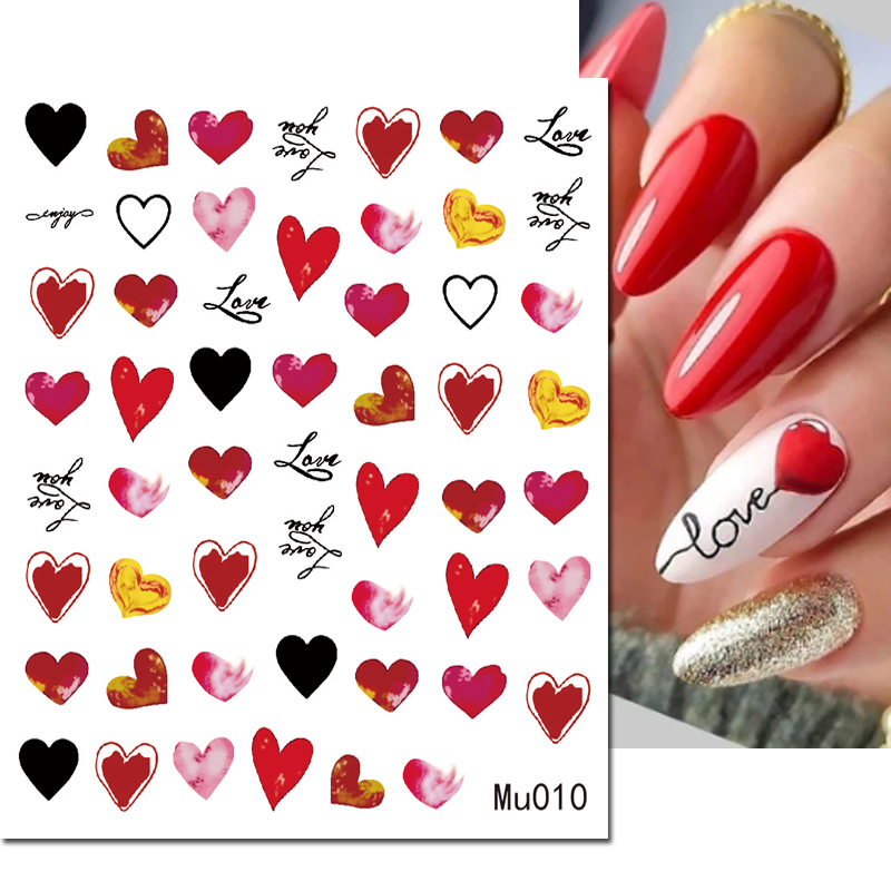 Autocollants 3d pour Nail Art, - Nail Art Valentine avis et prix