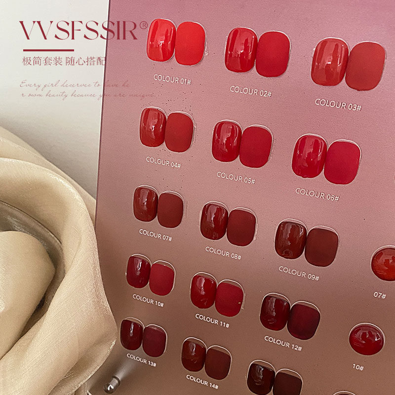 VVSFSSIR Nail – Kit de vernis  - Nail Art Red Cherry avis et prix