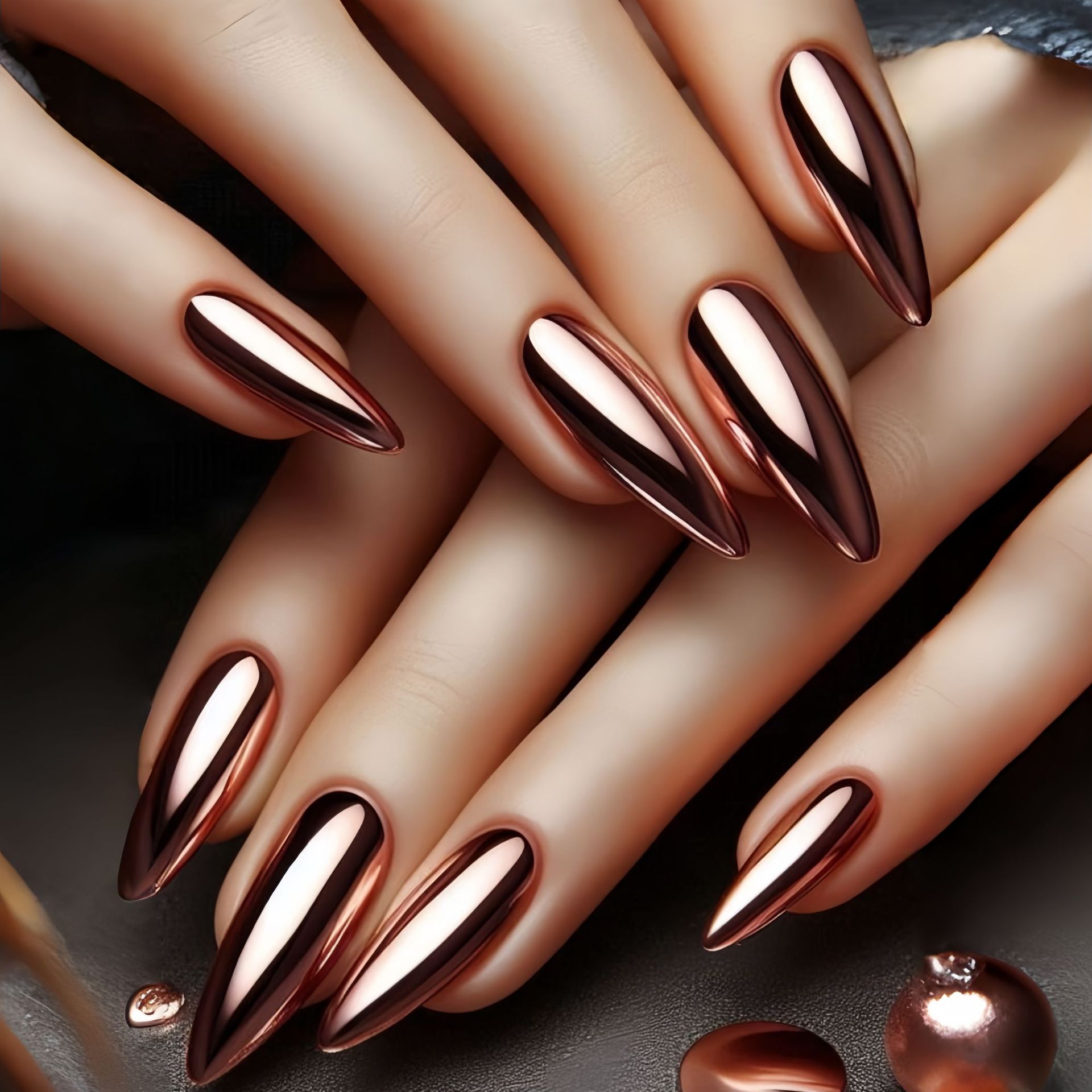 Faux ongles moyens pour femmes - Nail Art Glossy avis et prix