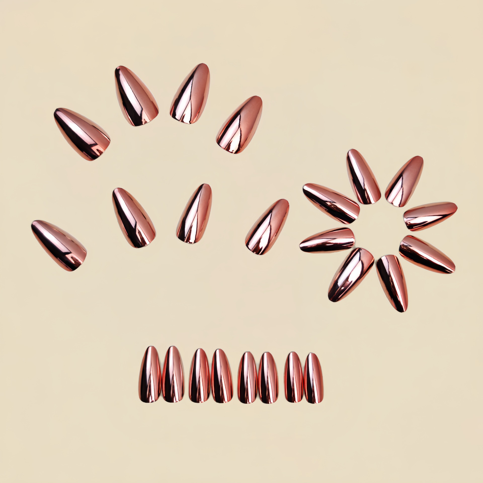 Faux ongles moyens pour femmes - Nail Art Glossy avis et prix