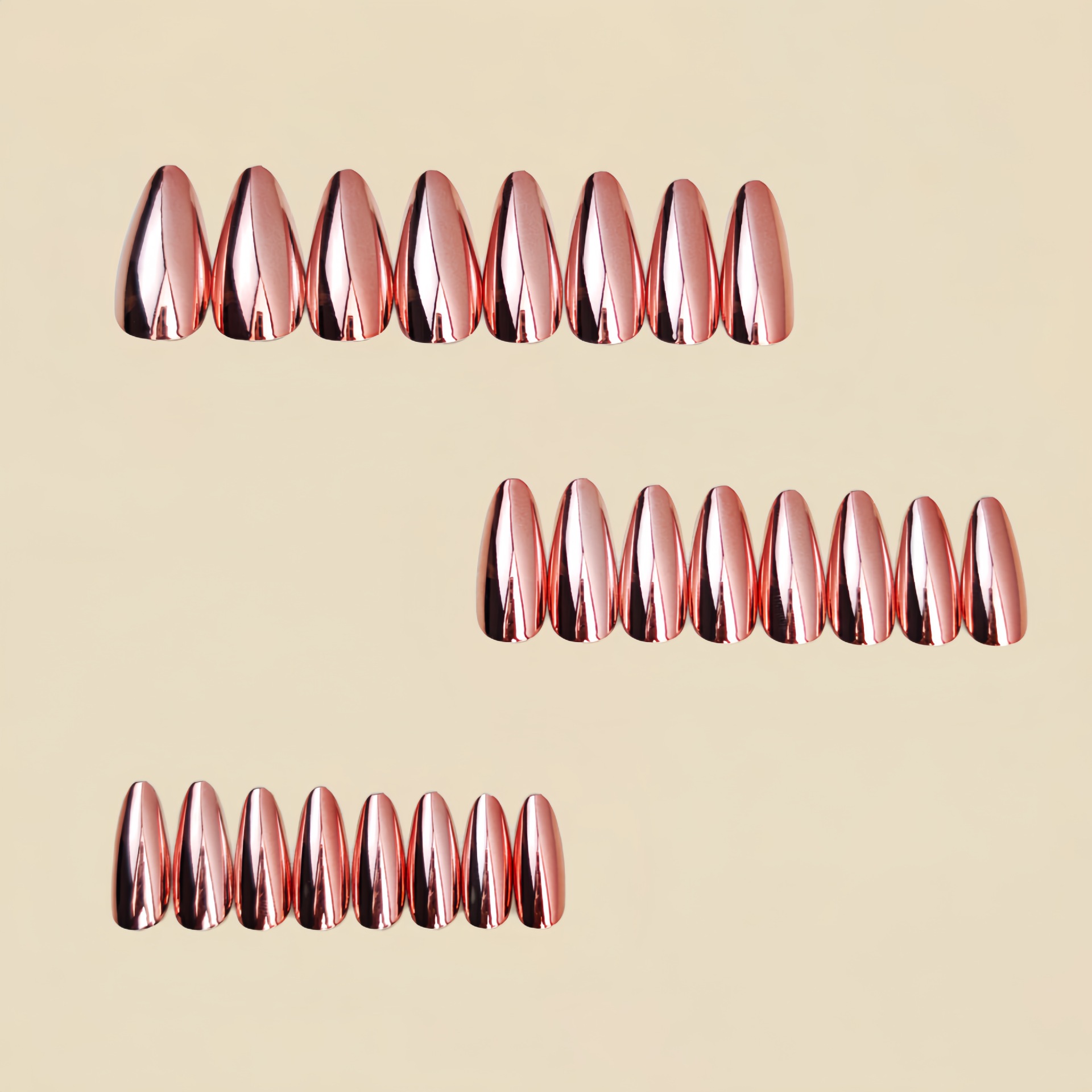 Faux ongles moyens pour femmes - Nail Art Glossy avis et prix