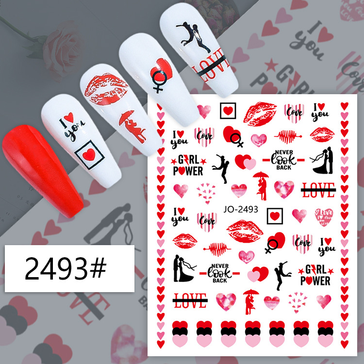 Autocollants 3D pour nail art, - Nail Art Valentine avis et prix