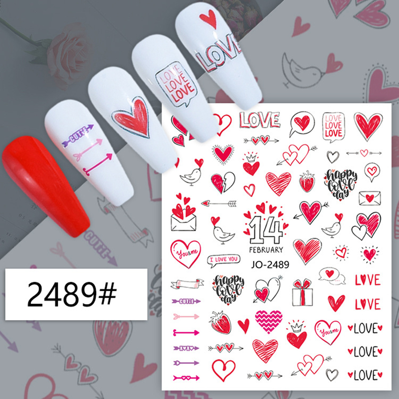 Autocollants 3D pour nail art, - Nail Art Valentine avis et prix